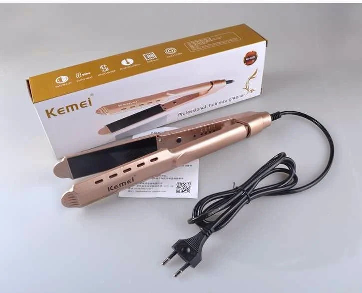 KEMEI KM-3229 پروفیشنل ہیئر سٹریٹنر - ہموار اور چیکنا