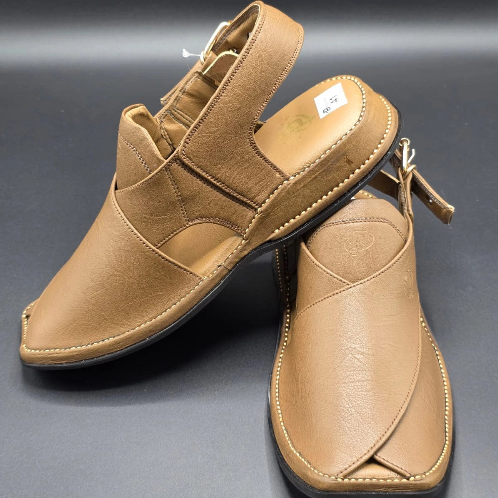 Paidasho Peshawari Shoes | Brown Handmade Leather Sandals