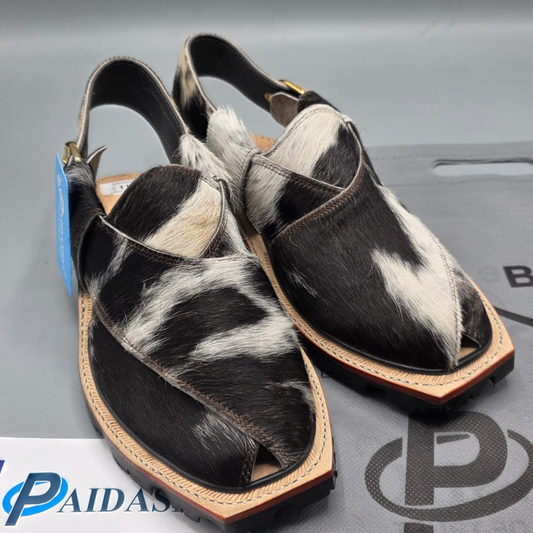 Paidasho Peshawari Chappal | Premium Cow Hair Leather