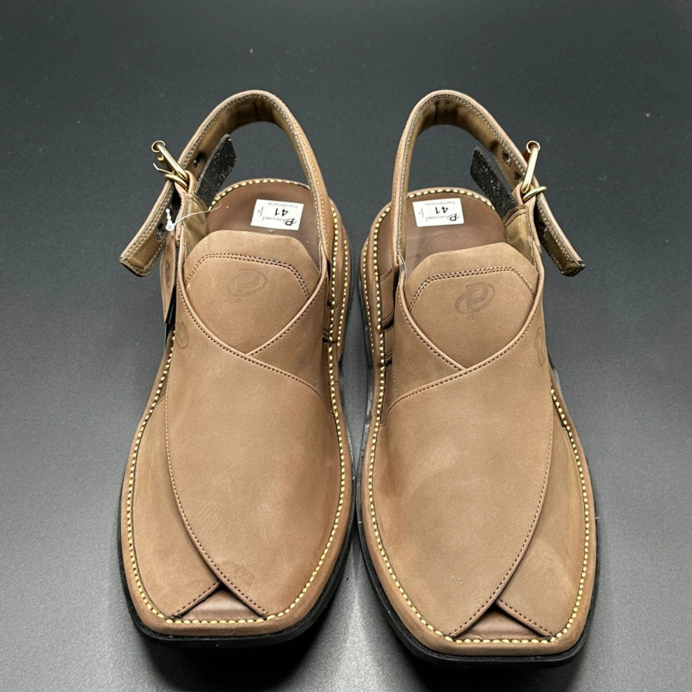 Paidasho Peshawari Shoes | Brown Handmade Leather Sandals
