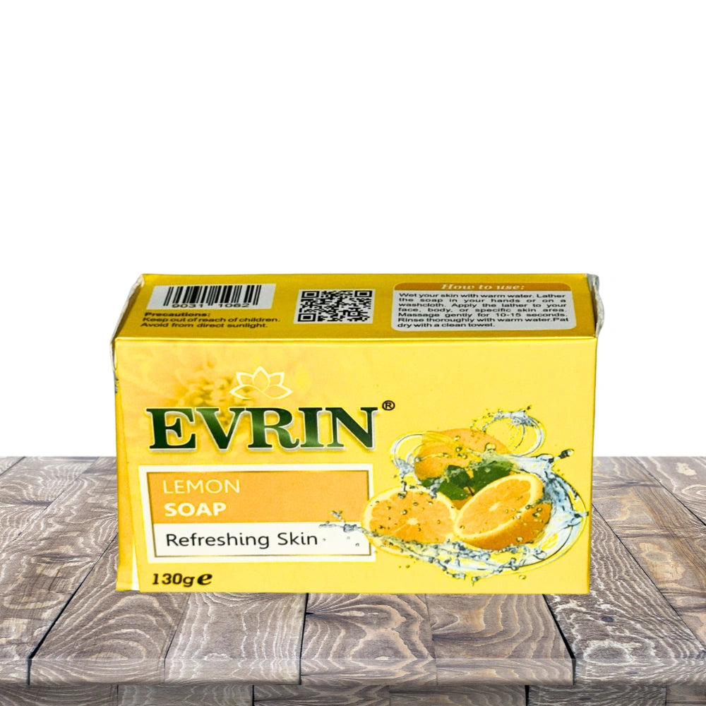 Evrin Lemon Soap 130g – Refreshing Skin – 48 Pcs Carton | Wholesale