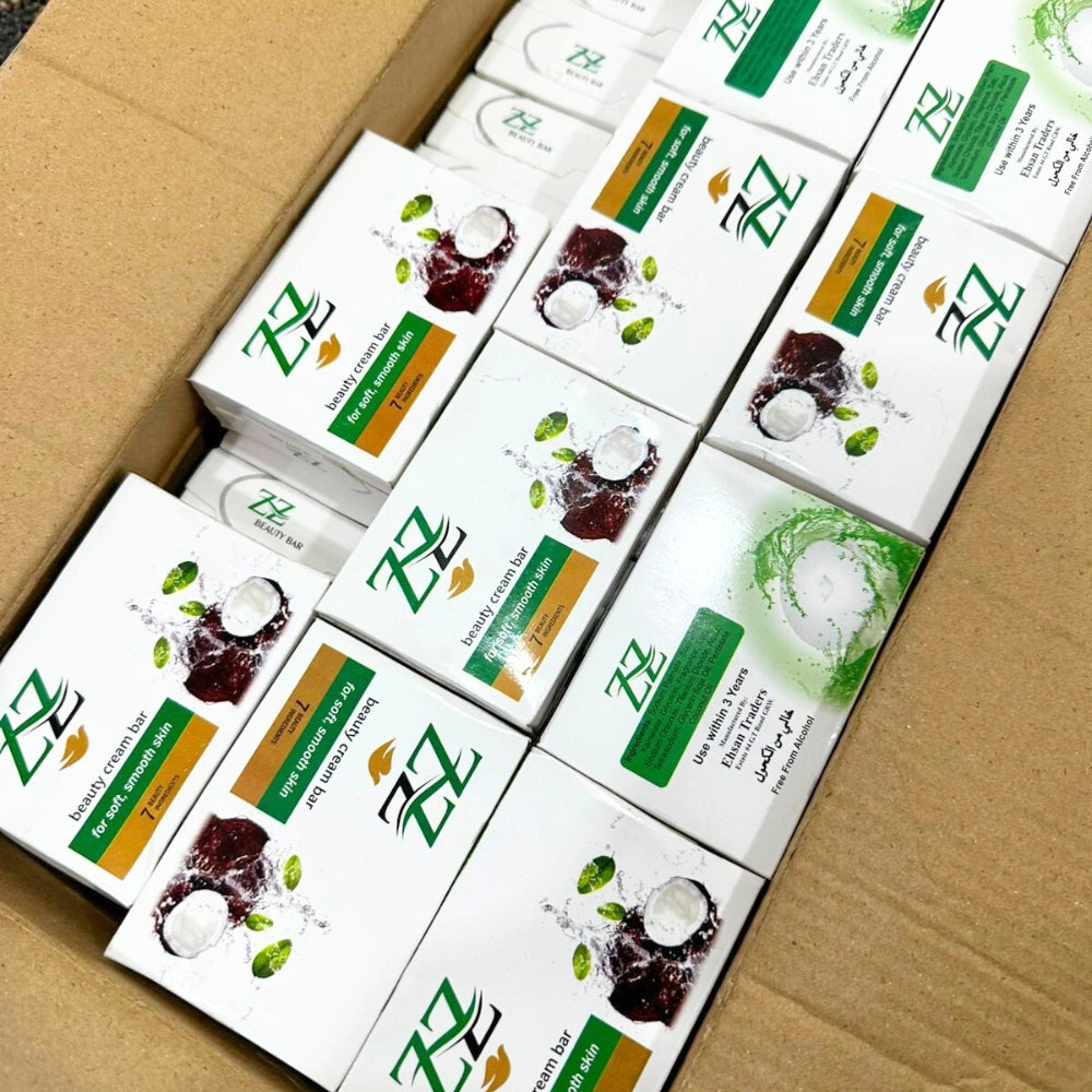 Zz SOAP - Beauty Cream Bar | 1 Pack of 48 | Soft Smooth Skin