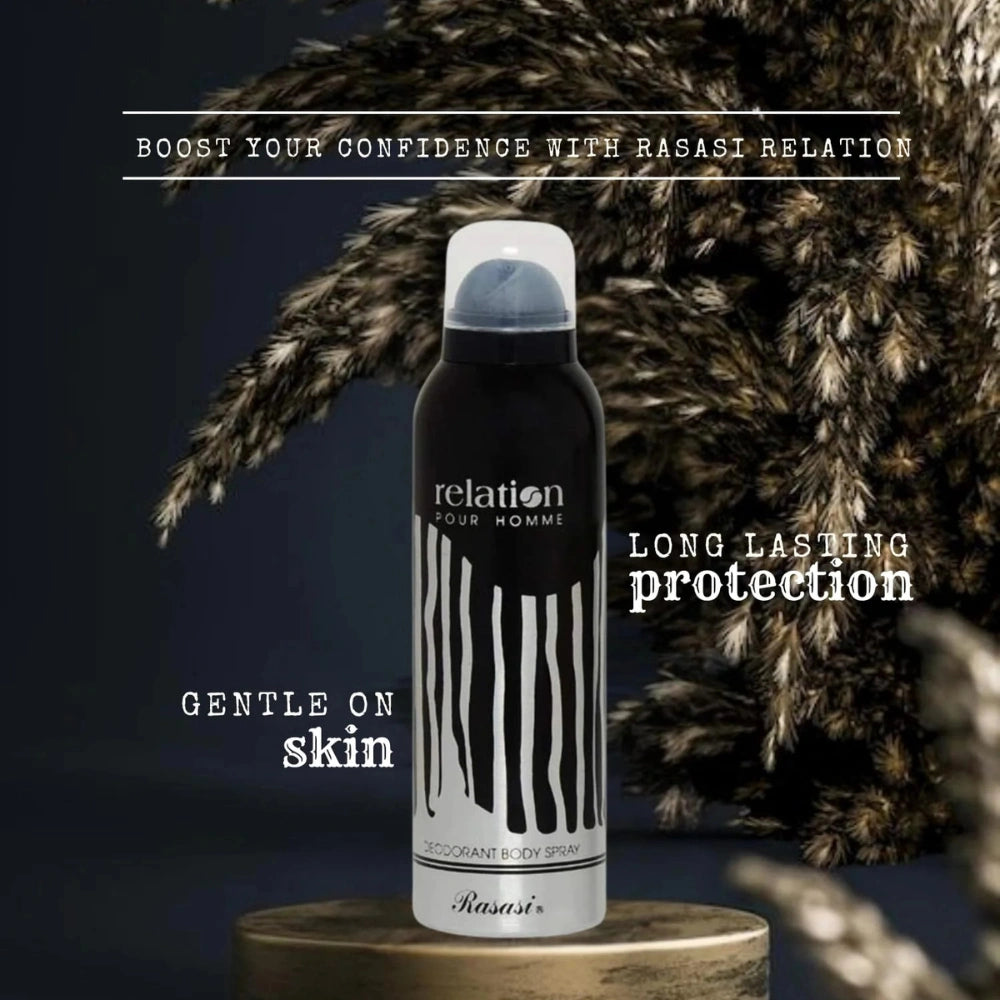 RASASI Relation Pour Homme Deodorant Spray for Men 200 ml