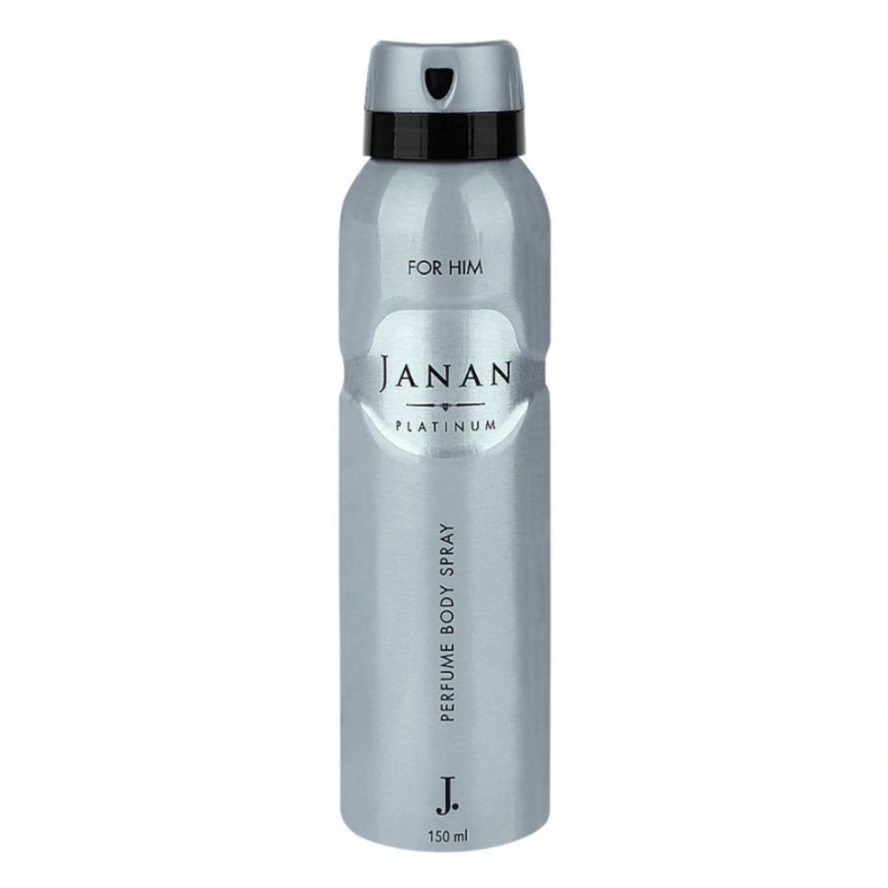 J. Janan Platinum Perfume Body Spray for Men - 150ml