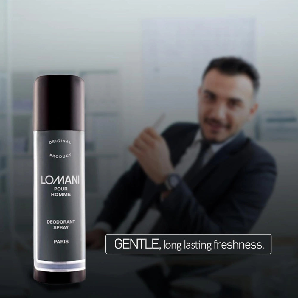 Lomani Pour Homme Deodorant Spray Unisex 200ml | Fresh Scent