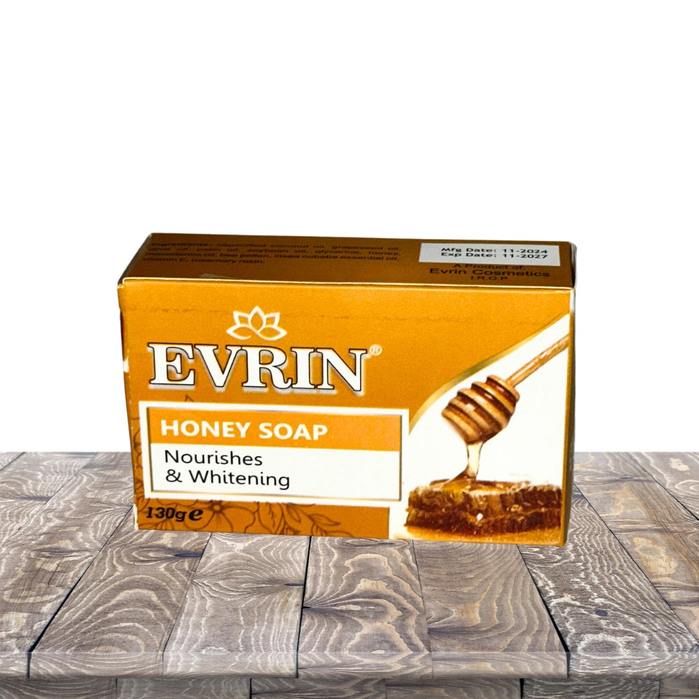 Evrin Honey Soap 130g – Nourishing & Whitening | 48 pcs Carton