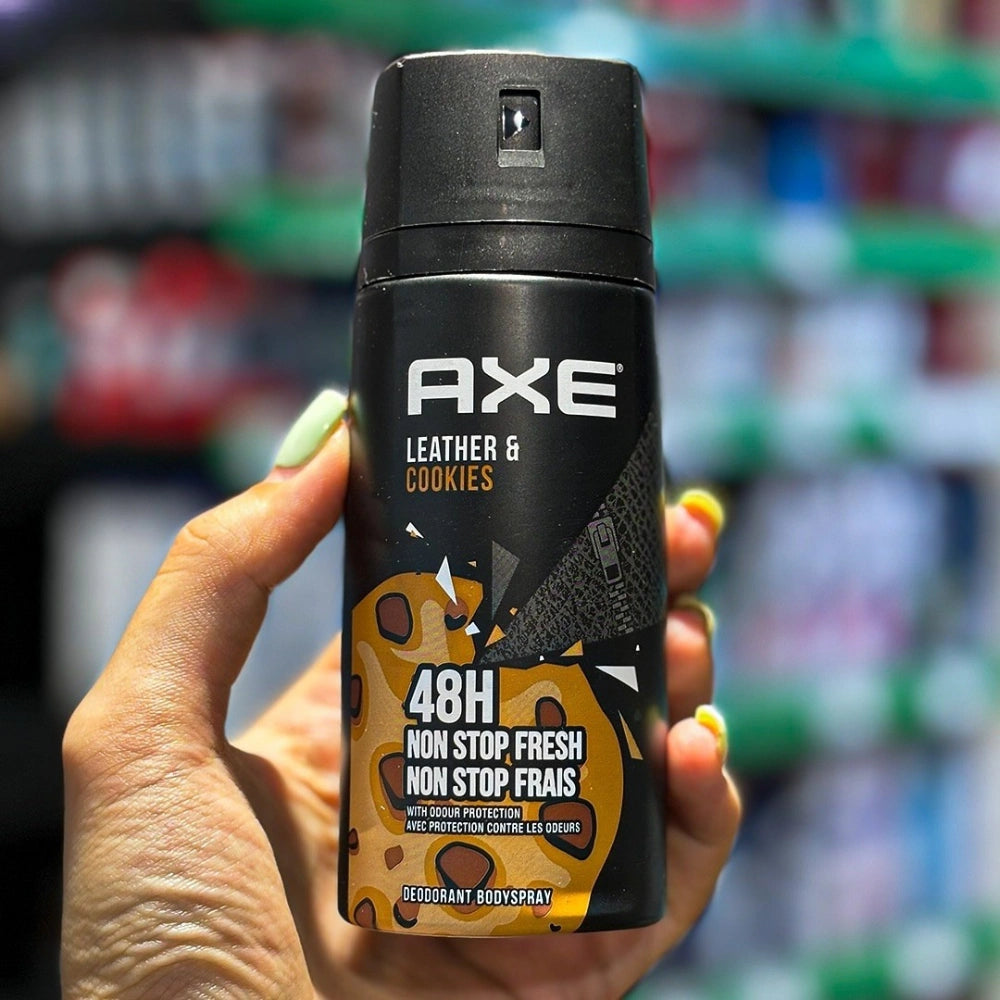 Axe Leather & Cookies 48H Deodorant Body Spray for Men, 150ml