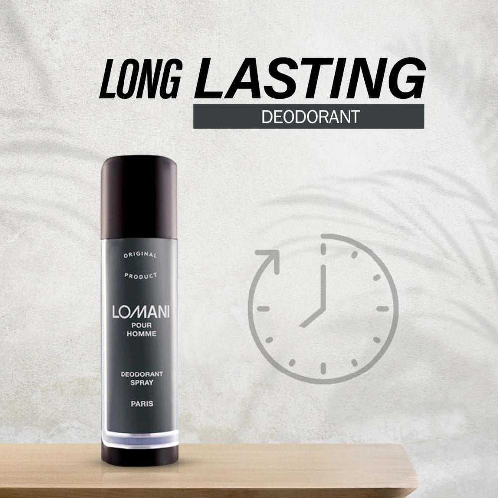 Lomani Pour Homme Deodorant Spray Unisex 200ml | Fresh Scent
