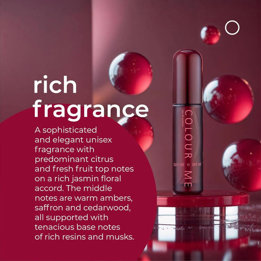 Colour Me Dark Red Perfume - Unisex, Long-Lasting Scent