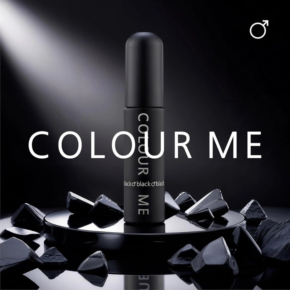COLOUR ME Black Homme EDP - Long Lasting Men's Cologne