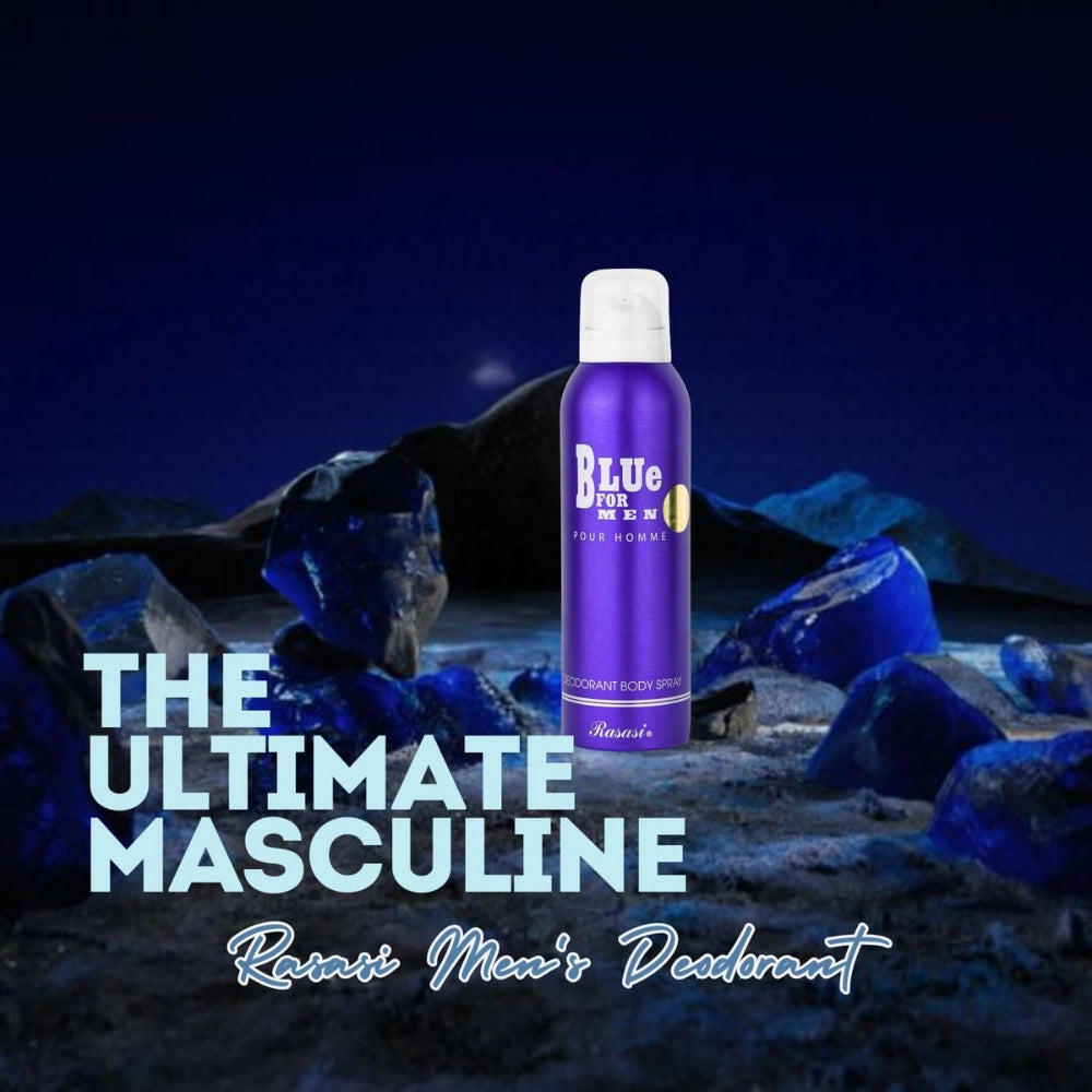 Blue For Men Deodorant by Rasasi 200ml – Long-Lasting Freshness