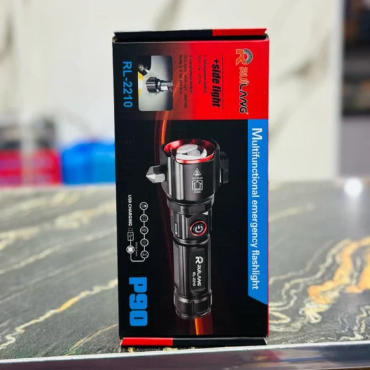RUILANG RL-2210 P90 Flashlight | USB Rechargeable & Durable