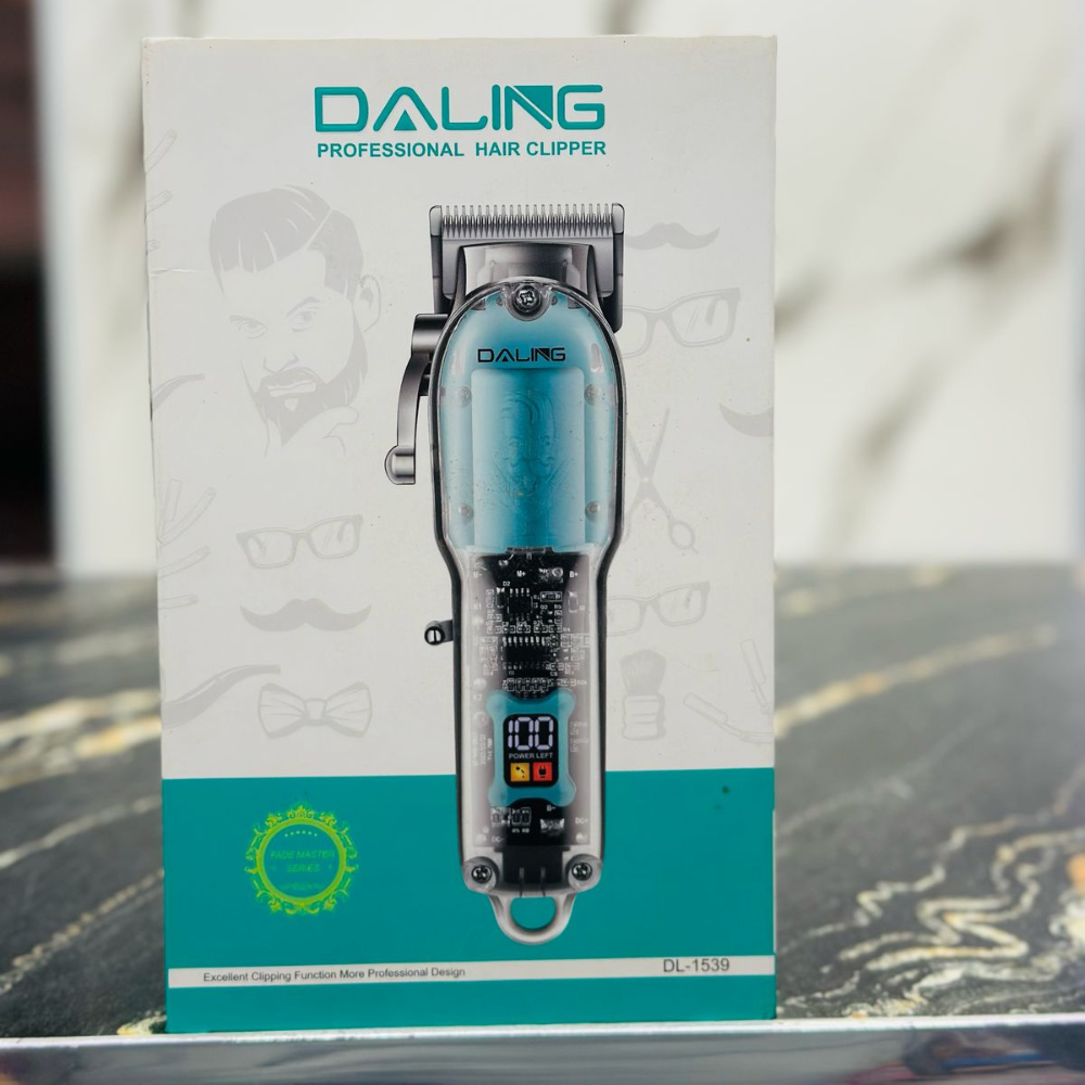 Daling DL-1539 Transparent Cordless Hair Clipper | Pro Cut