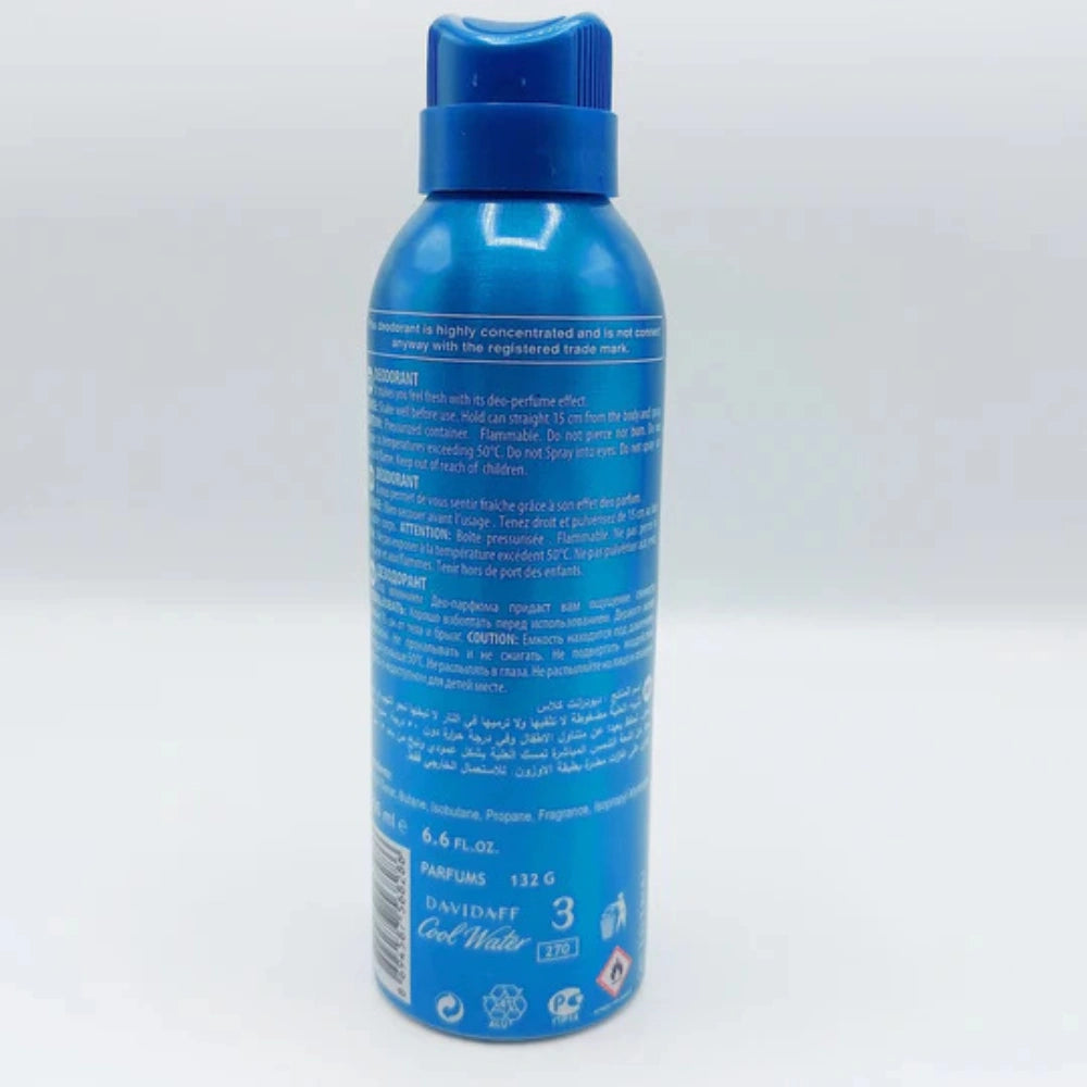 Davidoff Cool Water Deodorant Spray for Men 200ml