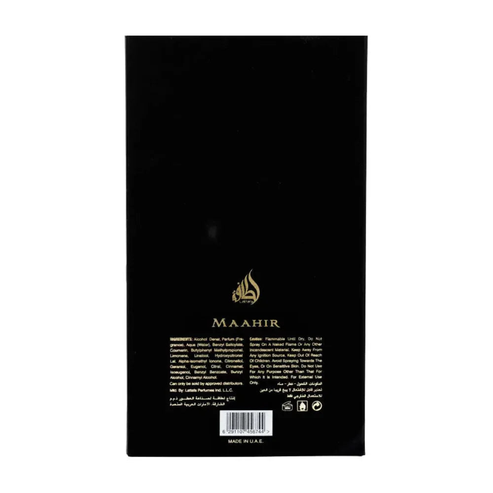 Lattafa Maahir Perfume 100ml – Elegant & Long-Lasting