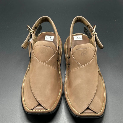 Paidasho Peshawari Shoes | Brown Handmade Leather Sandals
