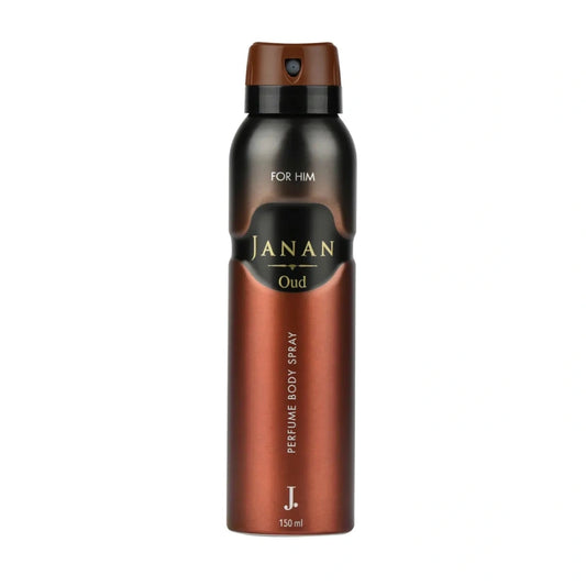 JANAN Oud Pour Homme Body Spray 150ml – Long-Lasting Scent