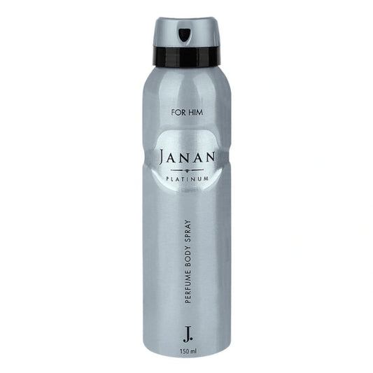 J. Janan Platinum Perfume Body Spray for Men - 150ml