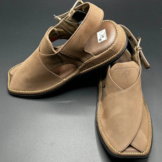 Paidasho Peshawari Shoes | Brown Handmade Leather Sandals