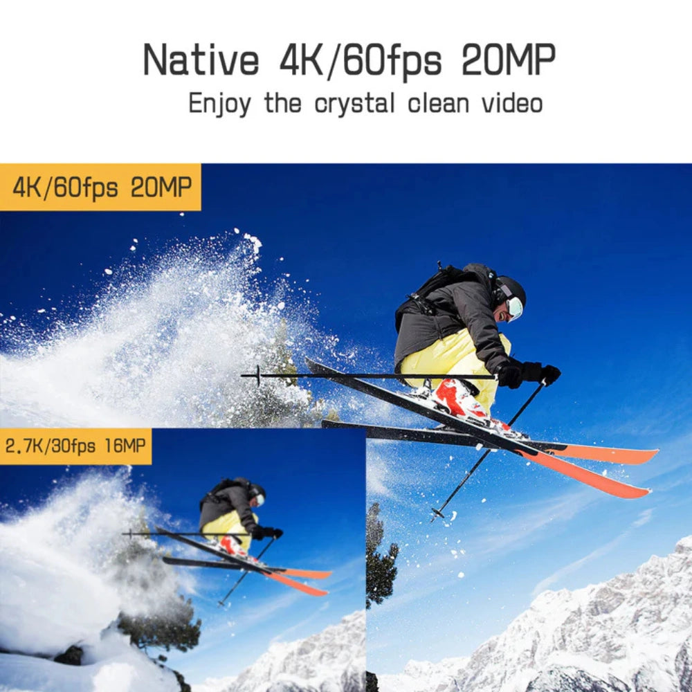Campark 4K 60FPS Action Camera – High-Quality Video