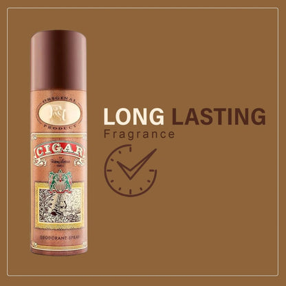 Lomani Cigar Unisex Deodorant Spray - 200ml Long-Lasting