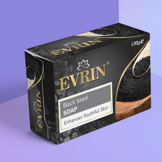 Evrin Black Seed Soap 130g – Youthful Skin Enhancer | 48 pcs Carton