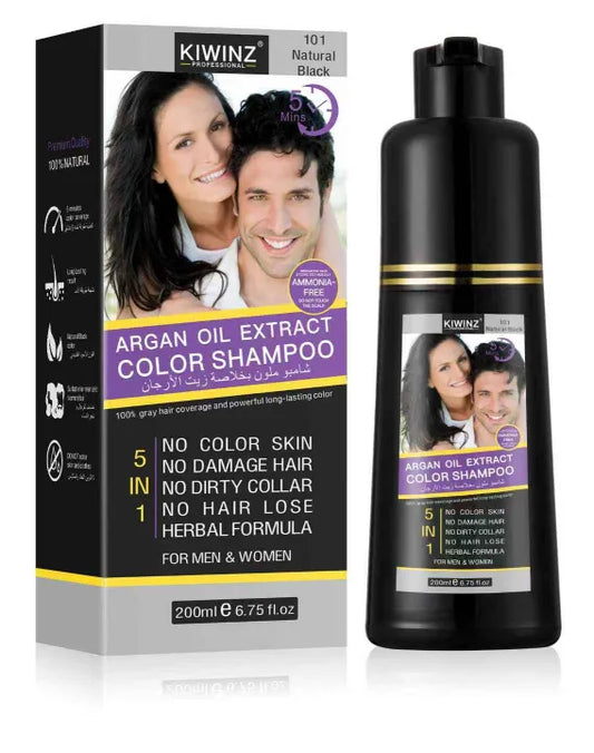 Kiwinz Hair Color Shampoo for Men & Women – Instant Color