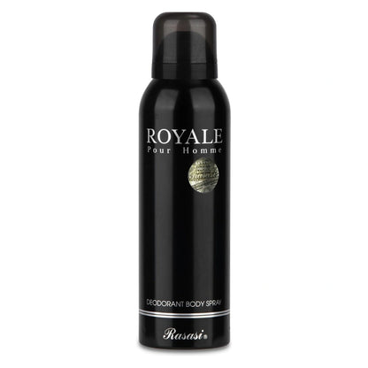 Rasasi Deodorant Spray For Men 200ml (Royale) - Long-lasting Freshness