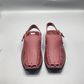 Maroon Peshawari Chappal Handmade Traditional Sandals
