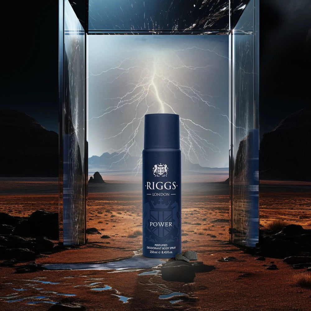 RIGGS LONDON Power Deodorant Body Spray for Men 250ml