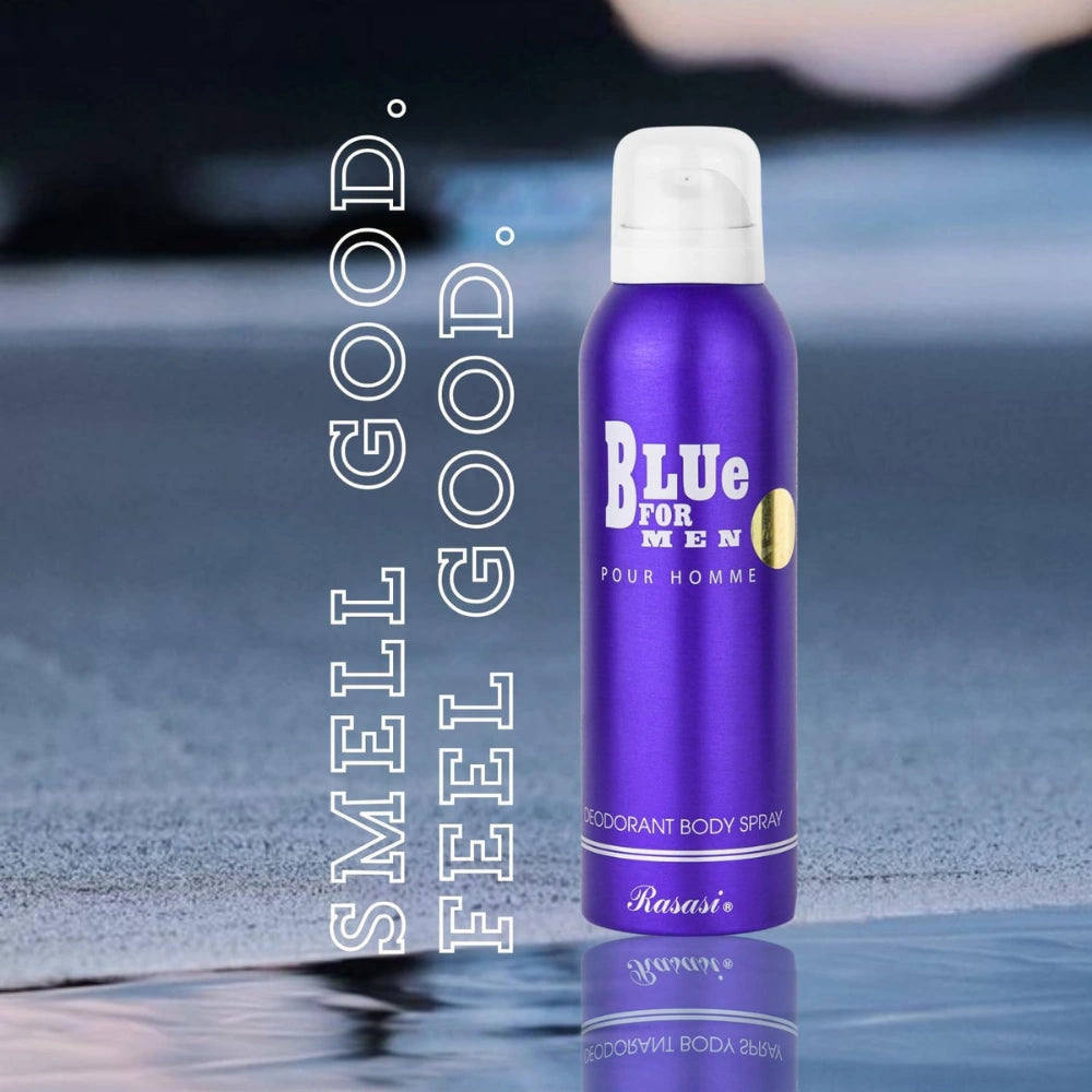Blue For Men Deodorant by Rasasi 200ml – Long-Lasting Freshness