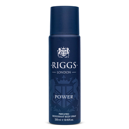 RIGGS LONDON Power Deodorant Body Spray for Men 250ml