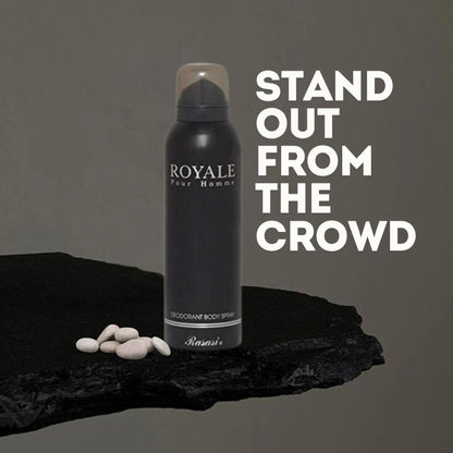 Rasasi Deodorant Spray For Men 200ml (Royale) - Long-lasting Freshness