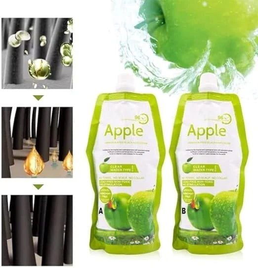 Ammonia-Free Apple Hair Dye Cream – Black, 96H Color