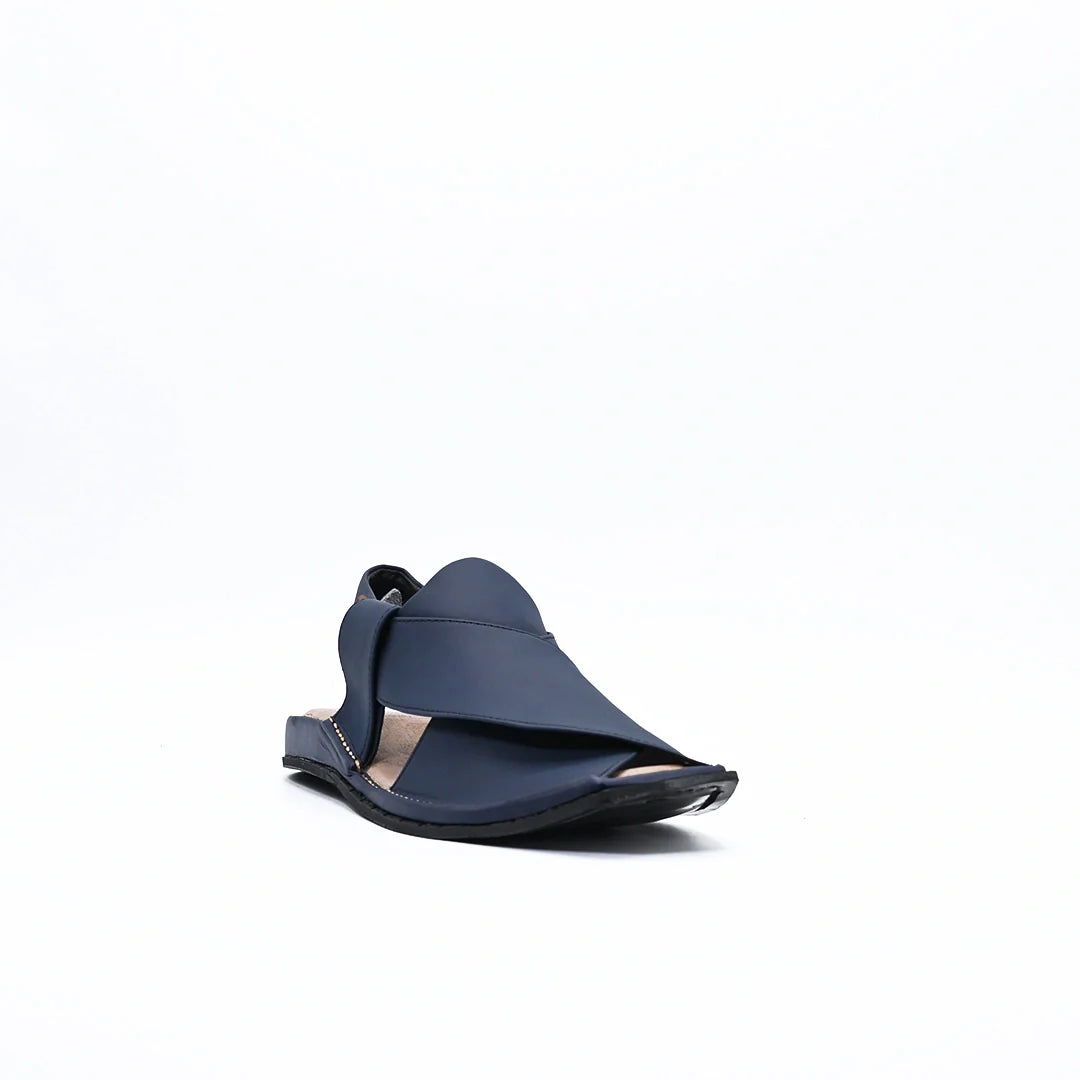 Border Takidar Peshawari Sandals – Traditional Blue