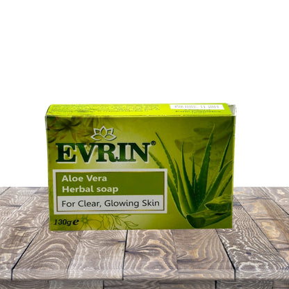 Evrin Aloe Vera Herbal Soap – Clear & Glowing Skin | 130g x 48 pcs