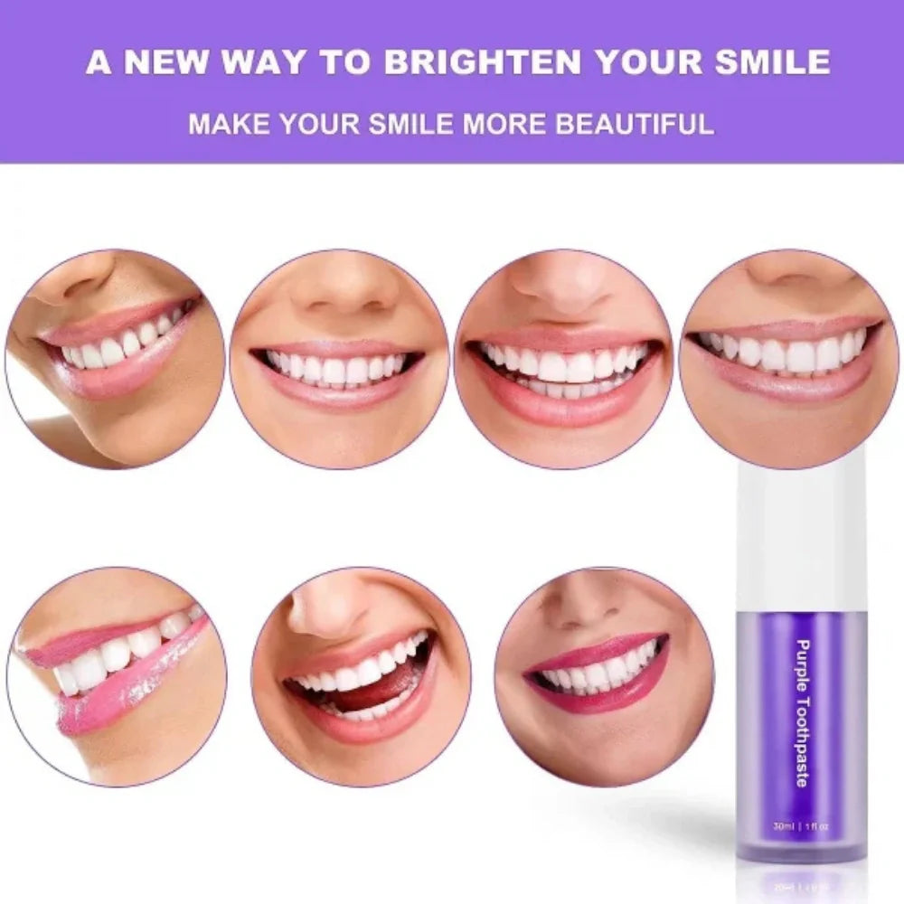 V34 Colour Corrector Serum – Purple Toothpaste for Whitening