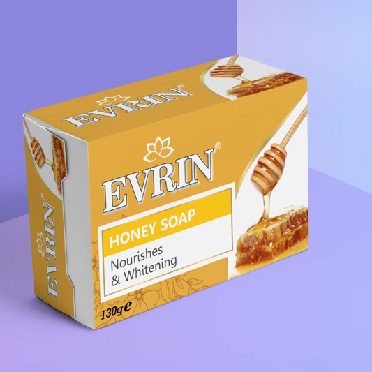 Evrin Honey Soap 130g – Nourishing & Whitening | 48 pcs Carton