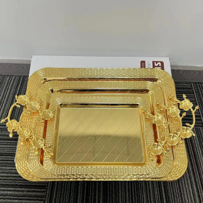 Stainless Steel Serving Trays 3 in 1 – Durable & Stylish