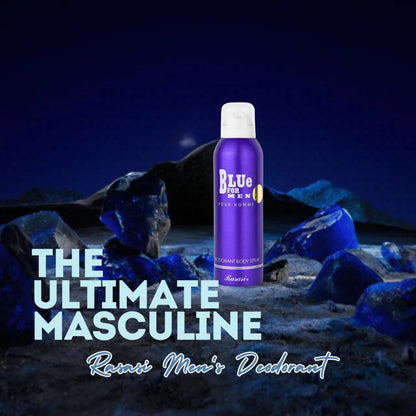 Blue For Men Deodorant by Rasasi 200ml – Long-Lasting Freshness