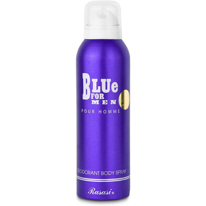 Blue For Men Deodorant by Rasasi 200ml – Long-Lasting Freshness