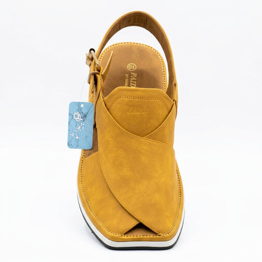 Mustard Peshawari Chappal for Men | Stylish Traditional