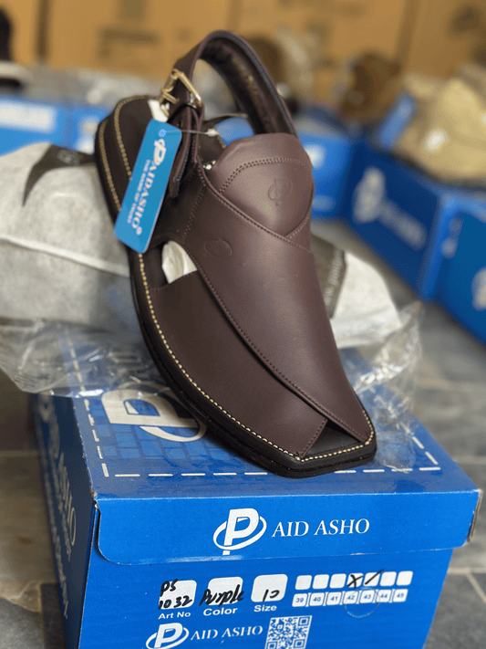 Premium Paidasho Peshawari Chappal - Handmade Leather Sandals | Sizes 39-45