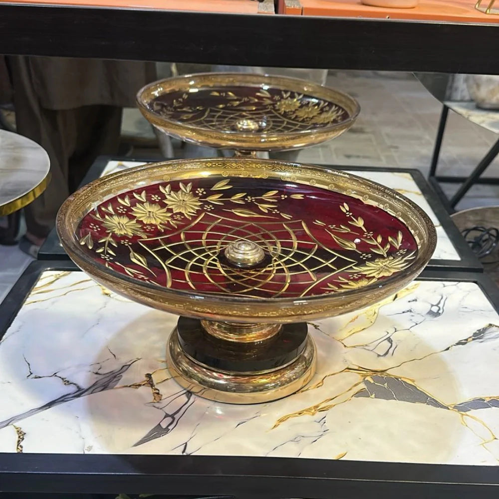 خوبصورت ڈرائی فروٹ گلاس باؤل - سجیلا اور پائیدار
