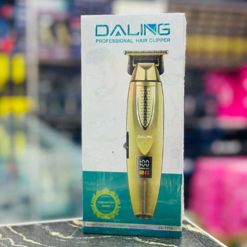 DALING DL-1772 Trimmer – 180 Min Runtime, Gold Finish