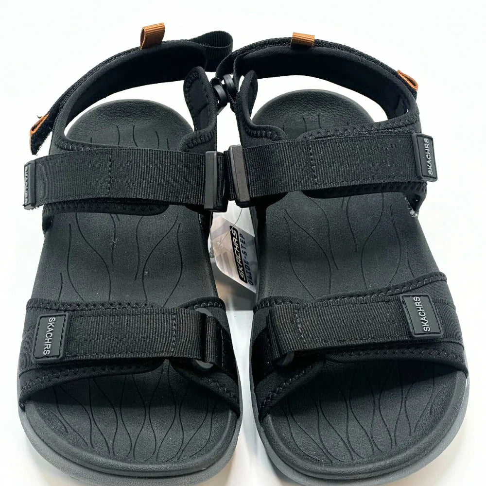 Skechers Men’s Black Sandal – Comfortable & Stylish Footwear