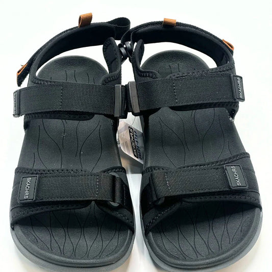 Skechers Men’s Black Sandal – Comfortable & Stylish Footwear