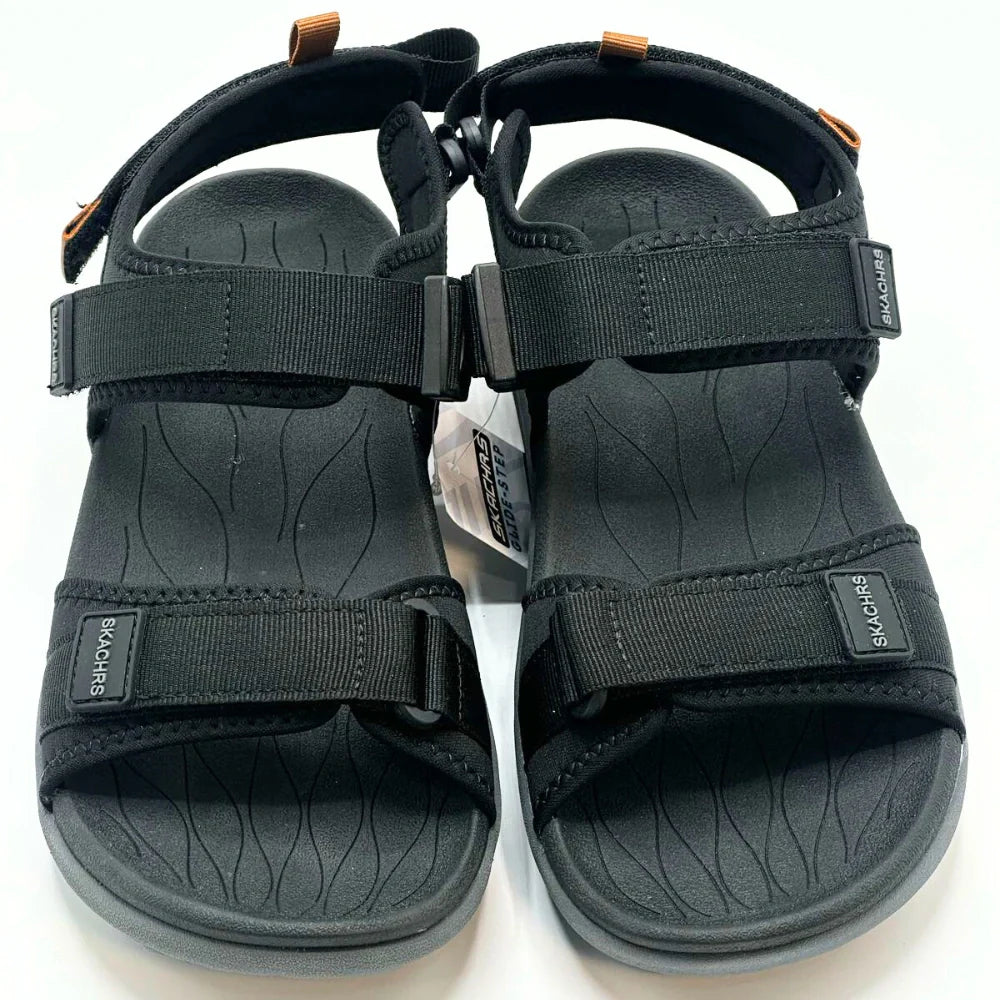 Skechers Men’s Black Sandal – Comfortable & Stylish Footwear