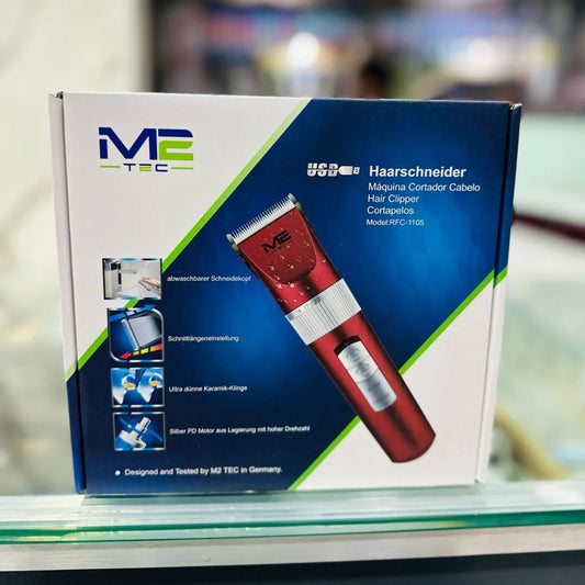 M2-Tec داڑھی ٹرمر RFC 1105 - LED، USB، سرامک بلیڈ