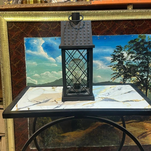Black Lantern Tabletop Fountain – Elegant & Relaxing Décor